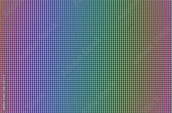 Fototapeta Macro shot of computer screen, pixels texture