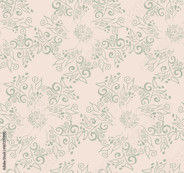 Obraz  abstract flowers background, seamless
