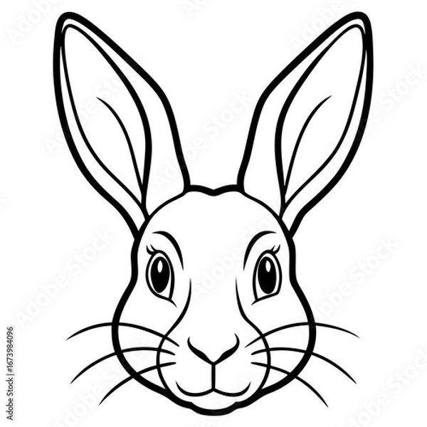 Obraz Rabbit Head Vector