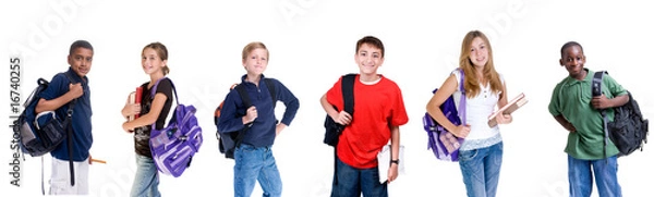 Fototapeta Różnorodni studenci