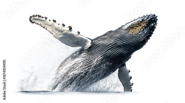 Obraz Whale leaping from water