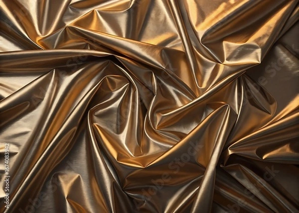 Fototapeta Abstract Metallic Foil Crumpled Texture Background