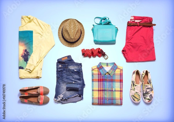 Obraz Collection summer clothes.