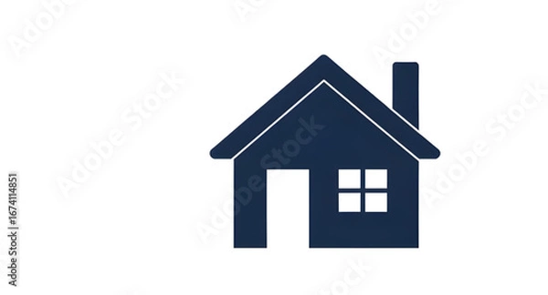 Obraz house icon on white background