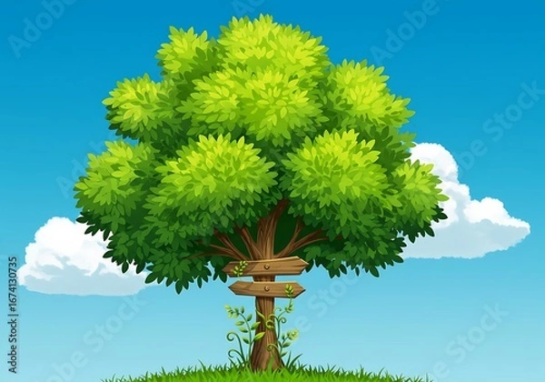 Obraz Summer's Verdant Crossroads