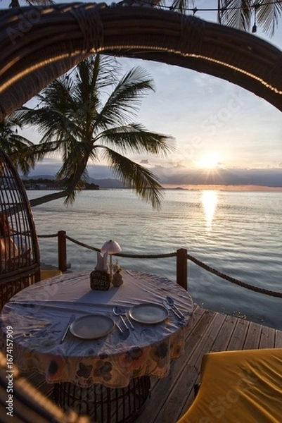 Obraz sunset on the beach