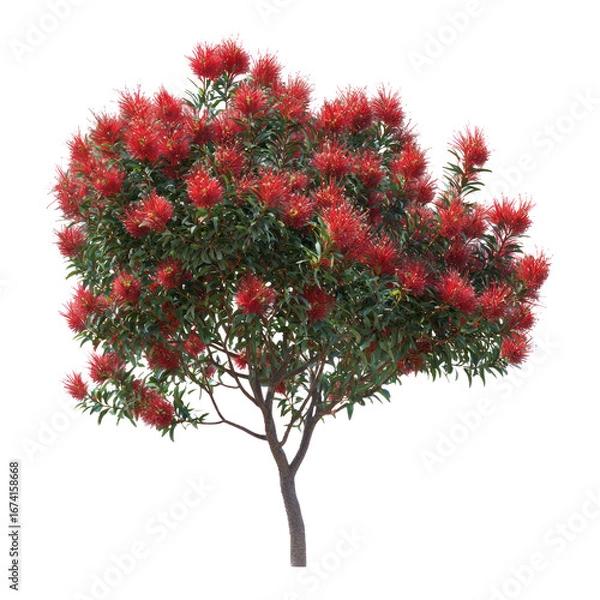 Obraz Bottlebrush Tree Tree isolated on transparent background