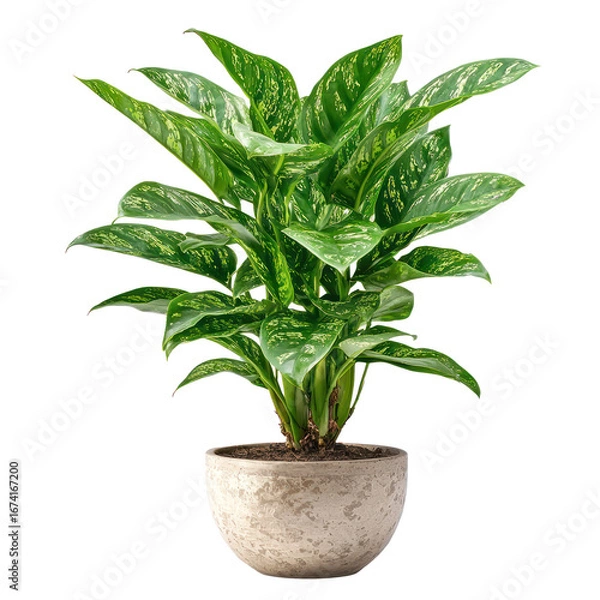 Obraz Chinese Evergreen Tree (Aglaonema) isolated on transparent background