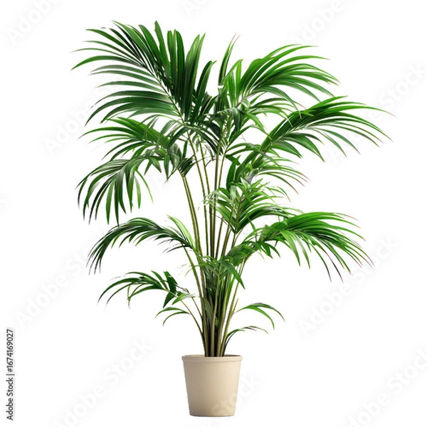 Obraz Kentia Palm Tree isolated on transparent background