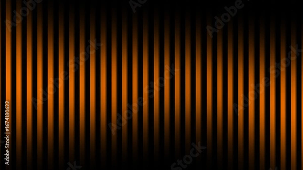 Obraz Warm and Bold Orange Abstract Background with a Glowing Vertical Line Pattern on a Dark Backdrop