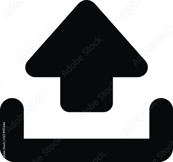 Obraz Upload arrow icon symbol direction
