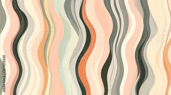 Fototapeta vector seamless pattern with stripes