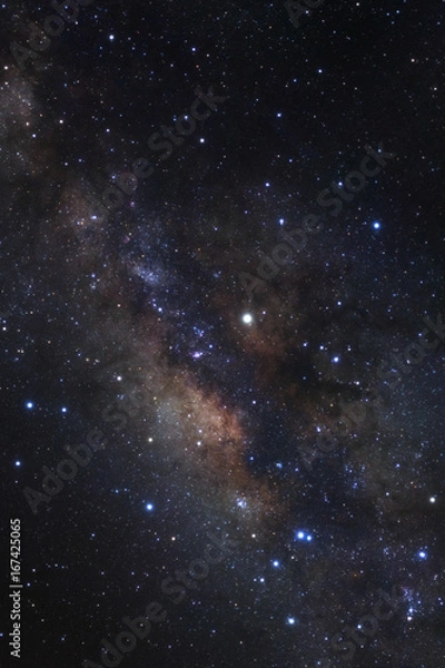 Fototapeta Milky way galaxy with stars and space dust in the universe