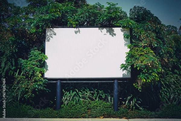 Obraz blank billboard on the grass