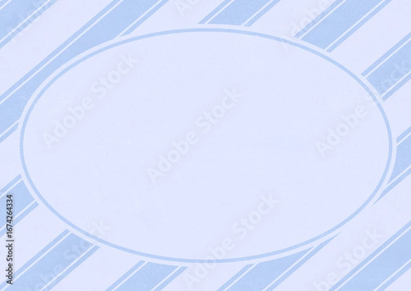 Obraz ストライプ背景のフレーム_ブルー