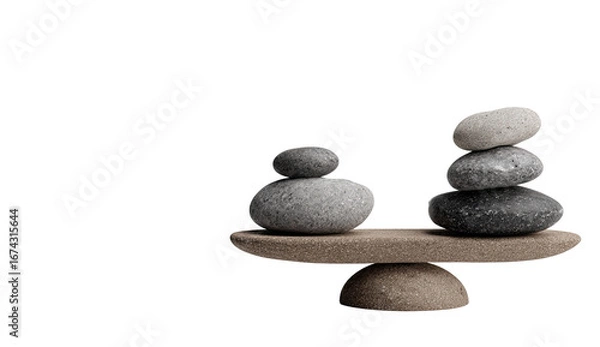 Obraz Balanced stones on a seesaw (2)