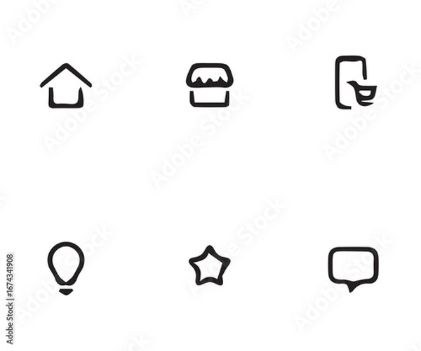 Obraz set of icons for web