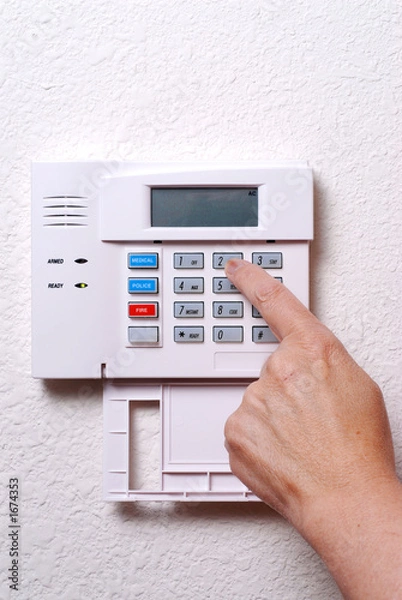 Fototapeta stock photo of alarm system