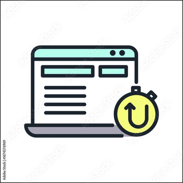 Obraz Line icon Vector illustration design