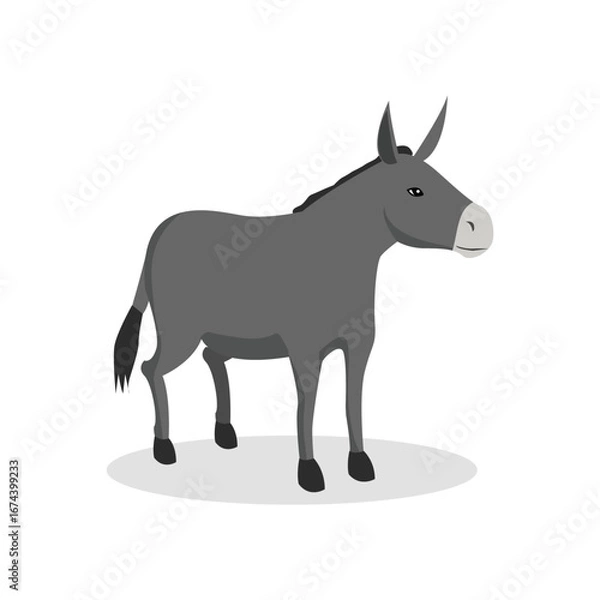 Obraz Simple Color Animal Vector Illustration Design