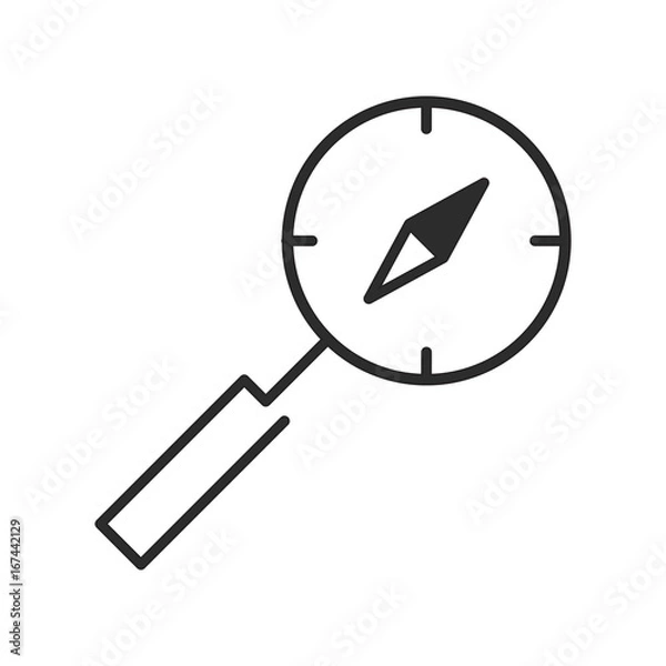 Fototapeta Search location icon