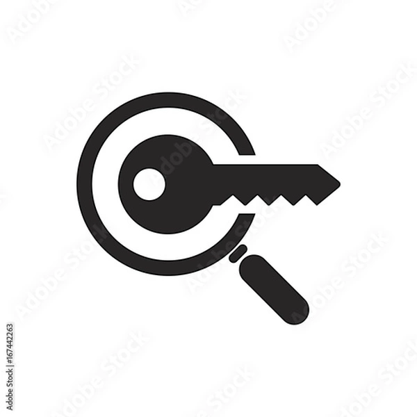 Fototapeta Search keyword tool icon