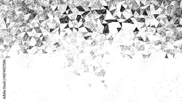 Fototapeta Geometric pattern abstract texture black