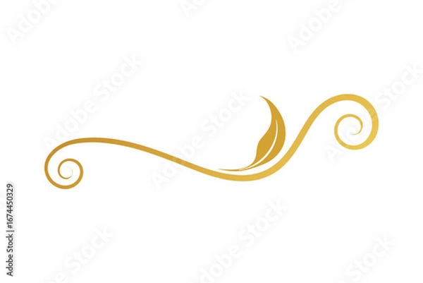 Fototapeta Golden smoke element in an abstract yellow background illustration