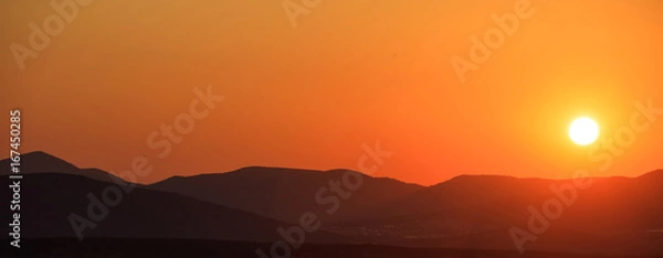 Obraz Mountains landscape at sunset