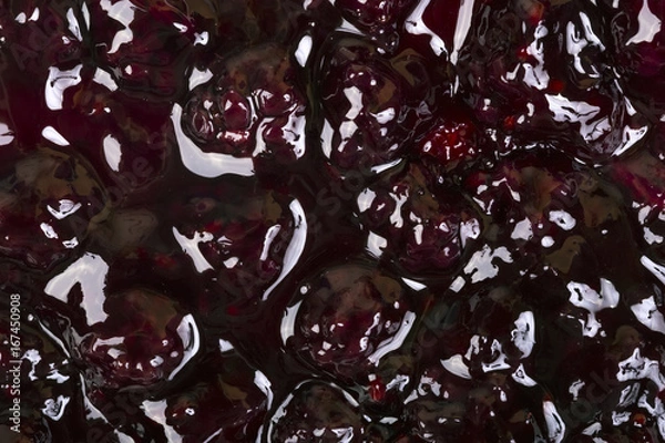 Fototapeta Background of  blackberry jam.