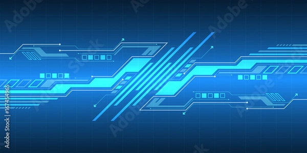 Fototapeta Vector abstract background technology concept.