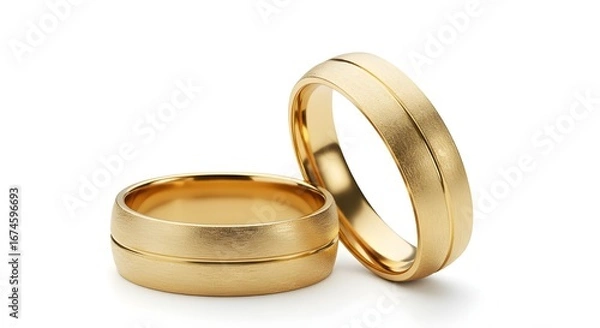 Obraz Gold wedding rings.
