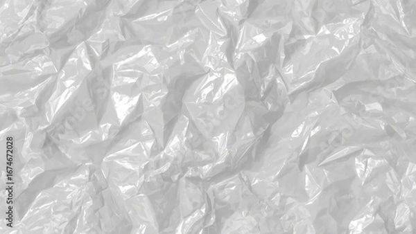 Obraz Crumpled Semi-Translucent Material with Folds and Wrinkles in Soft Lighting