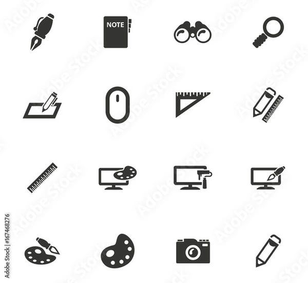 Obraz Design icons set