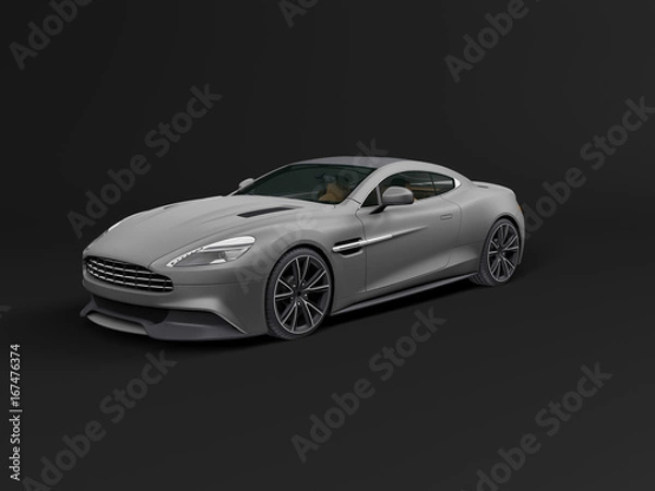 Fototapeta Car isolated on black background