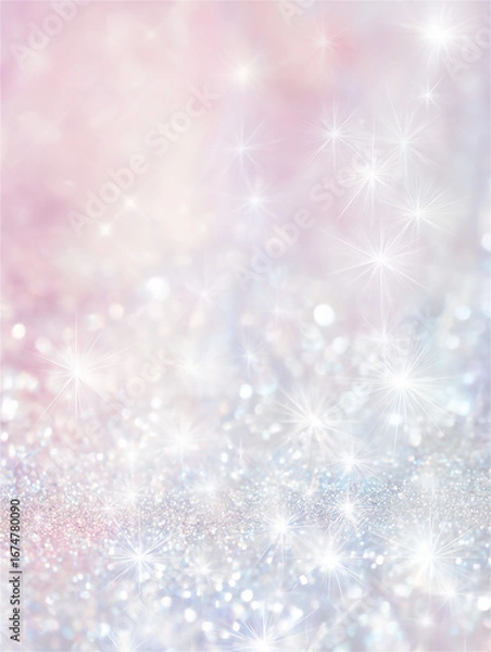 Fototapeta シルバーとピンクのグラデーションのシャイニースパークル