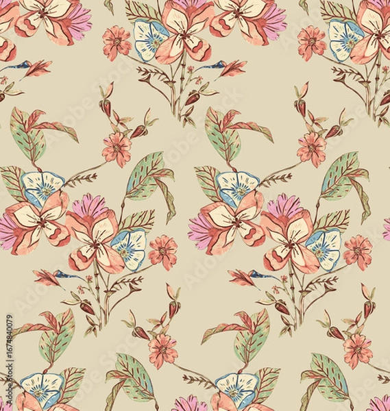 Fototapeta Floral Design, Allover Design