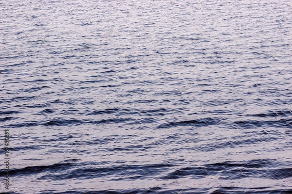 Fototapeta the texture of lake water with little waves rippling