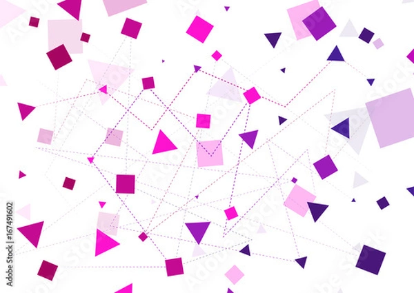 Obraz Vector Random Triangle Square Line Abstract Background