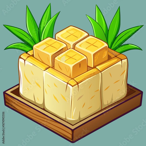 Obraz small box with flowers and leaves