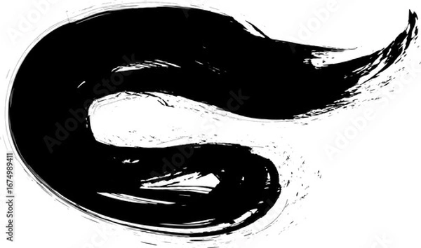 Fototapeta vector black line, grunge brush strokes ink paint isolated on white,Grunge Urban Background.Texture Vector.Dust Overlay Distress Grain,Simply Place illustration over any Object to Create grungy Effect
