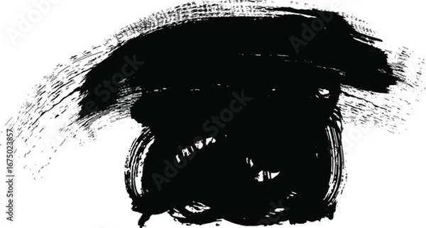 Fototapeta vector black line, grunge brush strokes ink paint isolated on white,Grunge Urban Background.Texture Vector.Dust Overlay Distress Grain,Simply Place illustration over any Object to Create grungy Effect