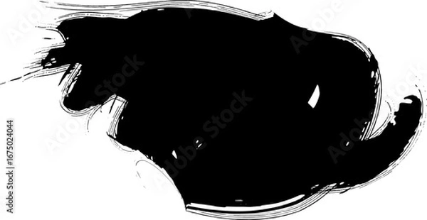 Fototapeta vector black line, grunge brush strokes ink paint isolated on white,Grunge Urban Background.Texture Vector.Dust Overlay Distress Grain,Simply Place illustration over any Object to Create grungy Effect