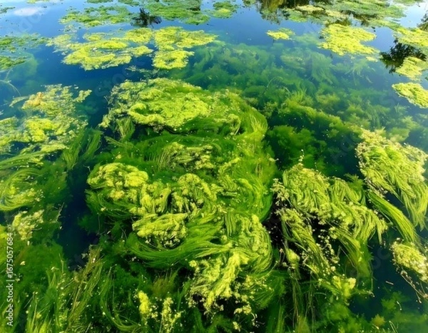 Obraz Algae Bloom in Tropical Water
