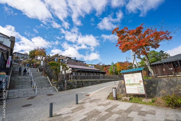 Obraz 秋の伊香保温泉 石段街　群馬県渋川市