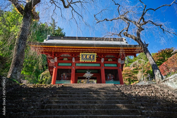 Obraz 秋の妙義山 総門　群馬県富岡市