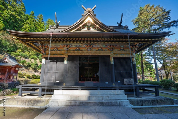 Obraz 秋の波己曽神社　群馬県富岡市