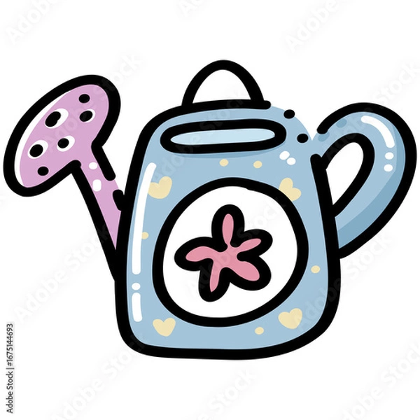 Obraz Cute Watering Can Illustration