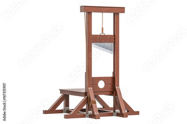 Obraz Gilotyna, renderowanie 3D