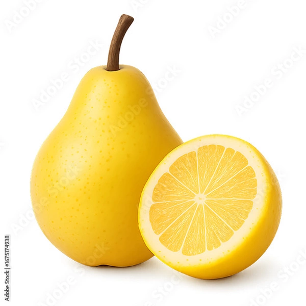 Fototapeta pear isolated on white background